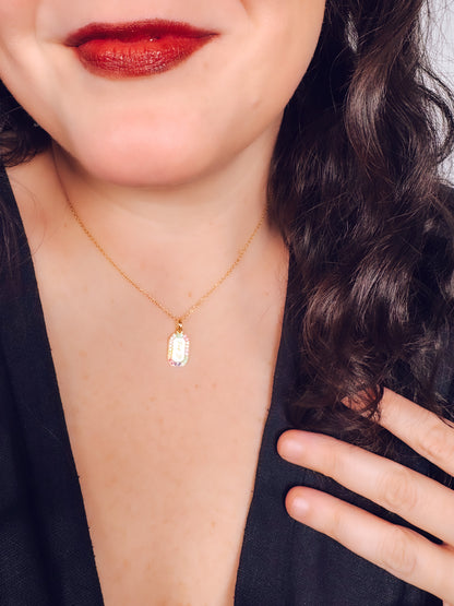 Fuck You Rainbow Necklace- 18k Gold Plated Sterling Silver