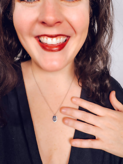 Tiny Hamburger Necklace