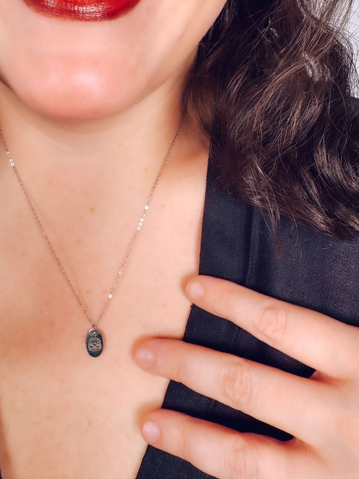 Tiny Hamburger Necklace