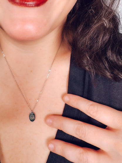Tiny Hamburger Necklace