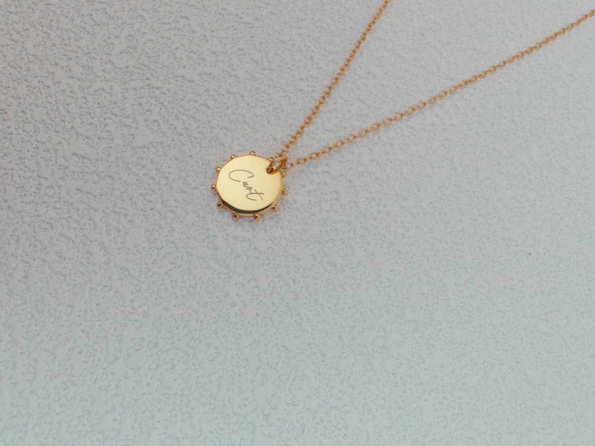 Cunt Necklace - 18k Gold Plated 925 Sterling Silver