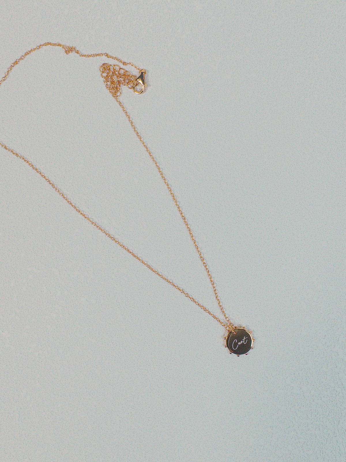 Cunt Necklace - 18k Gold Plated 925 Sterling Silver
