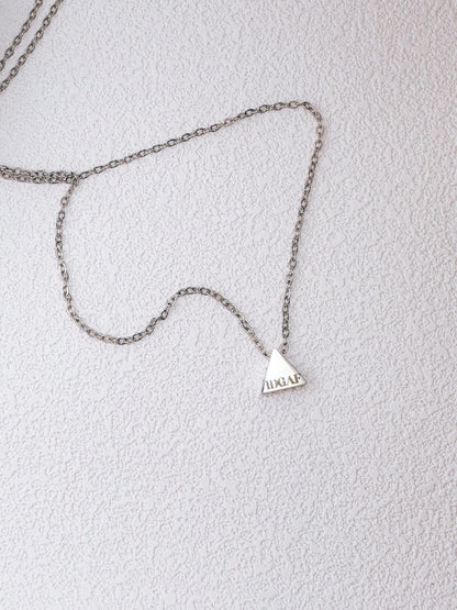 IDGAF Triangle Necklace