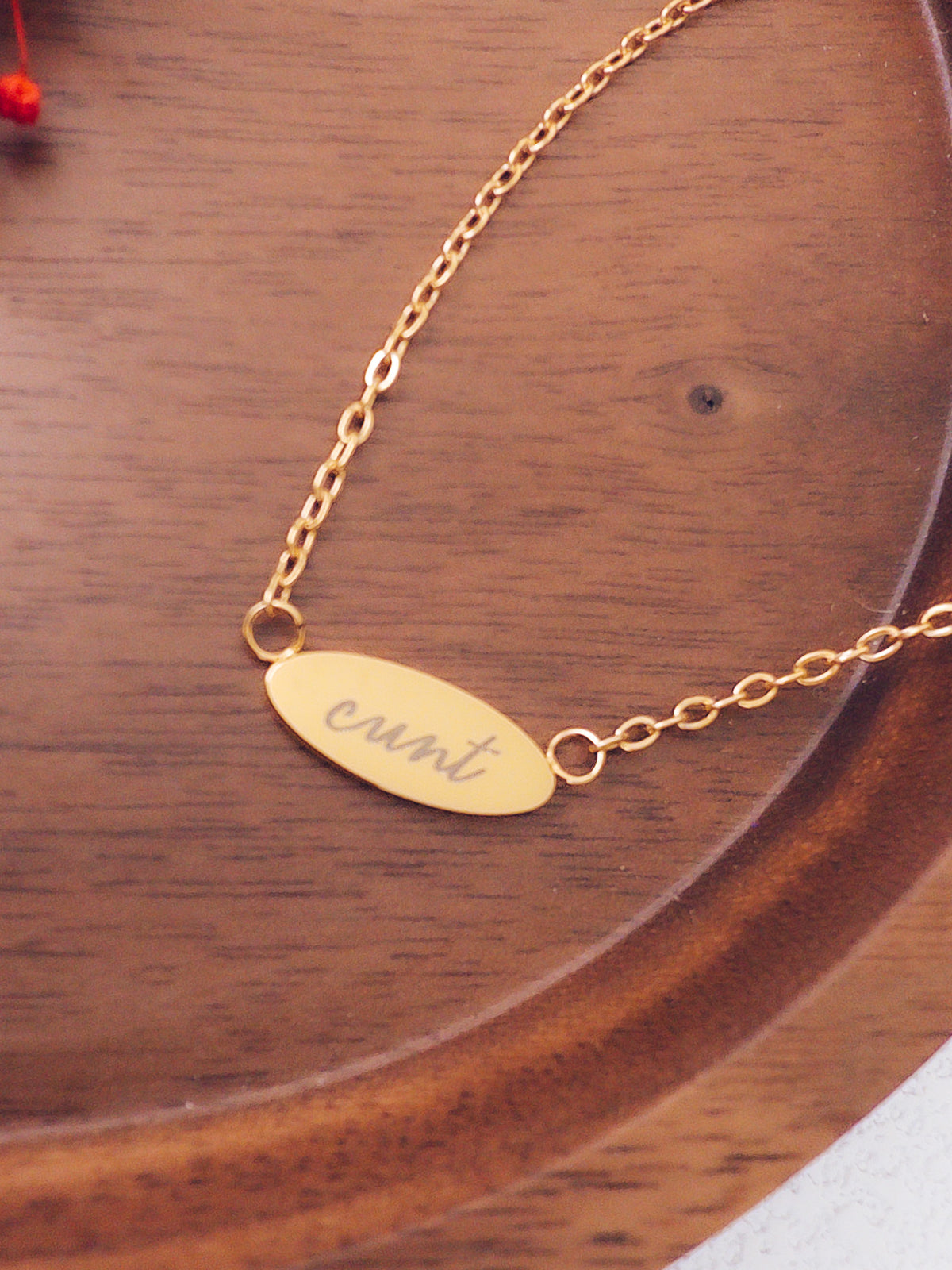 Cunt Pendant Necklace