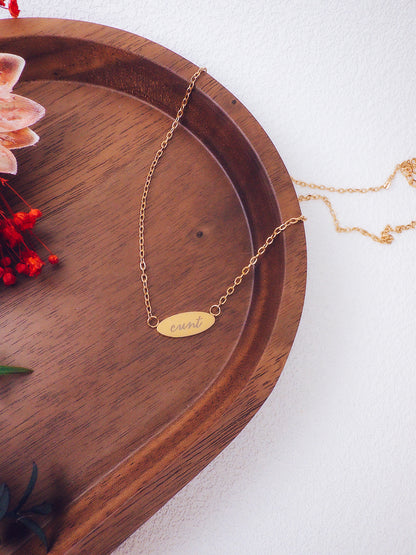 Cunt Pendant Necklace