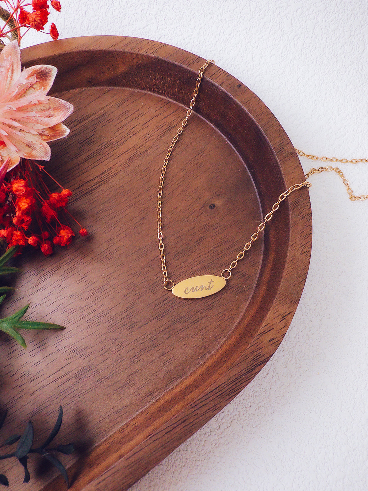Cunt Pendant Necklace