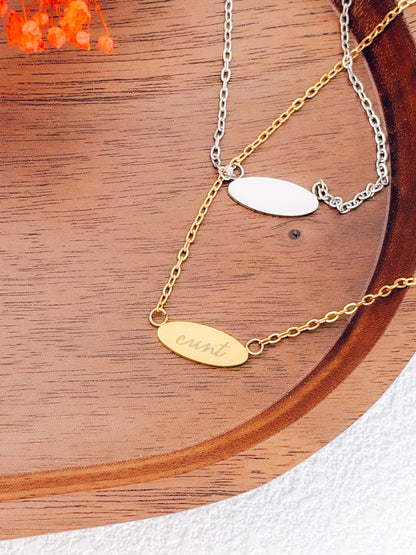 Cunt Pendant Necklace