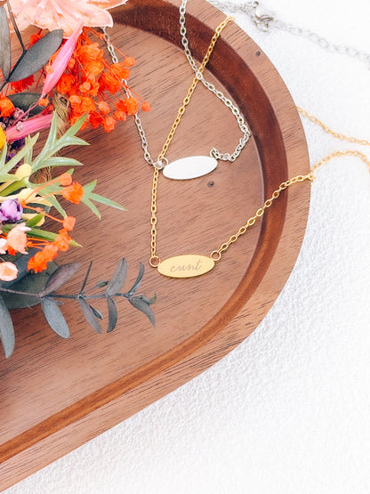 Cunt Pendant Necklace