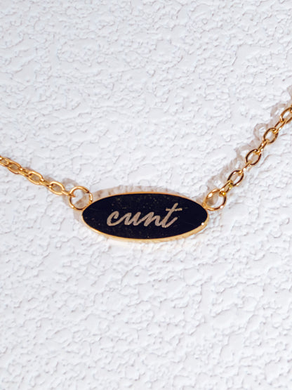 Cunt Pendant Necklace