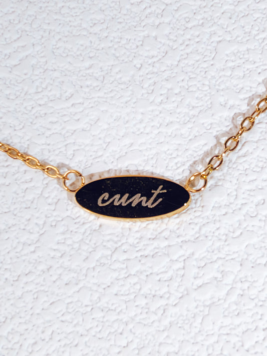 Cunt Pendant Necklace