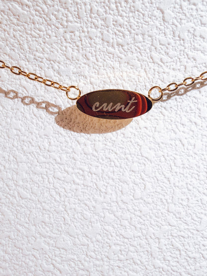 Cunt Pendant Necklace