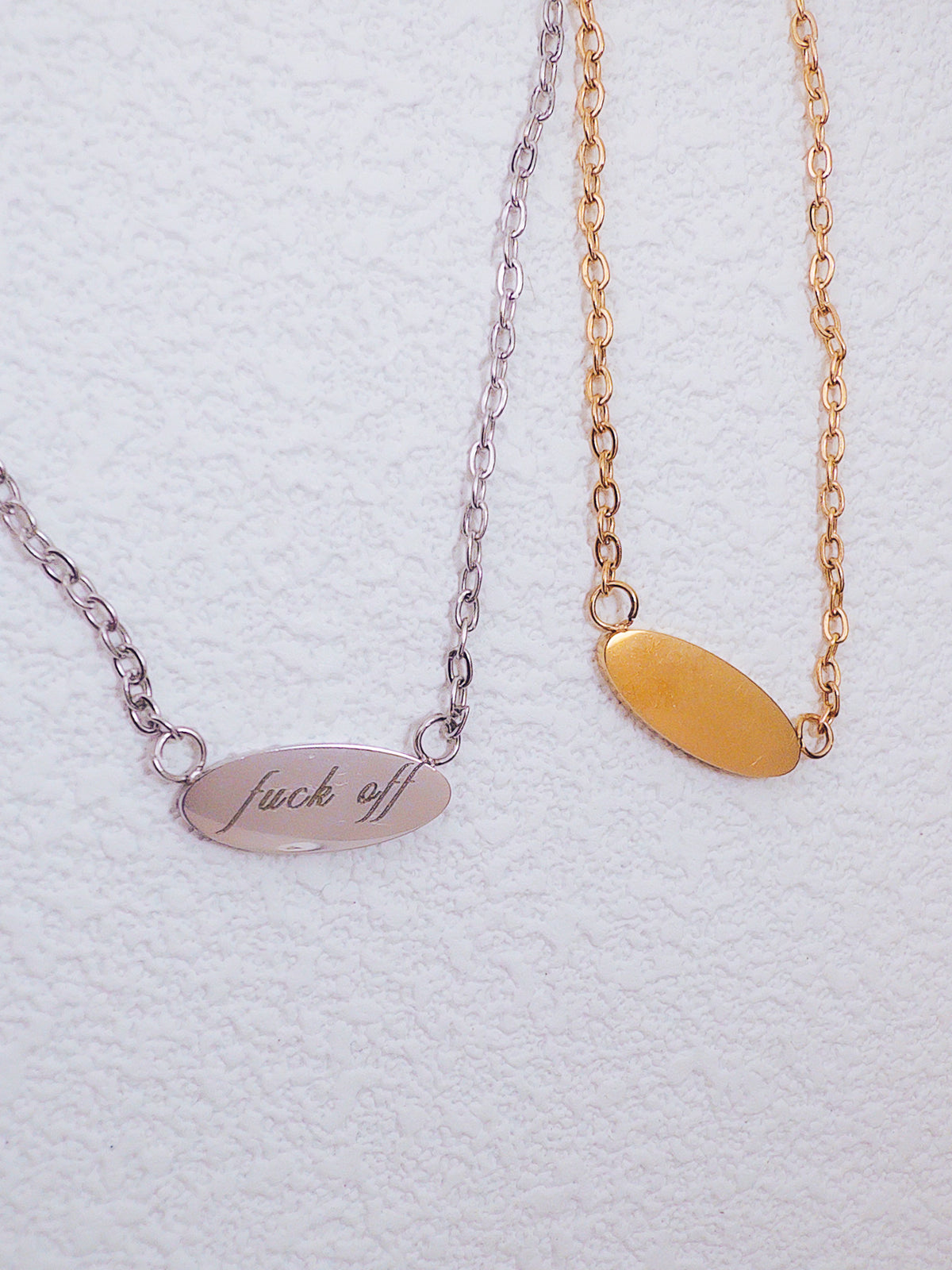 Fuck Off Pendant Necklace