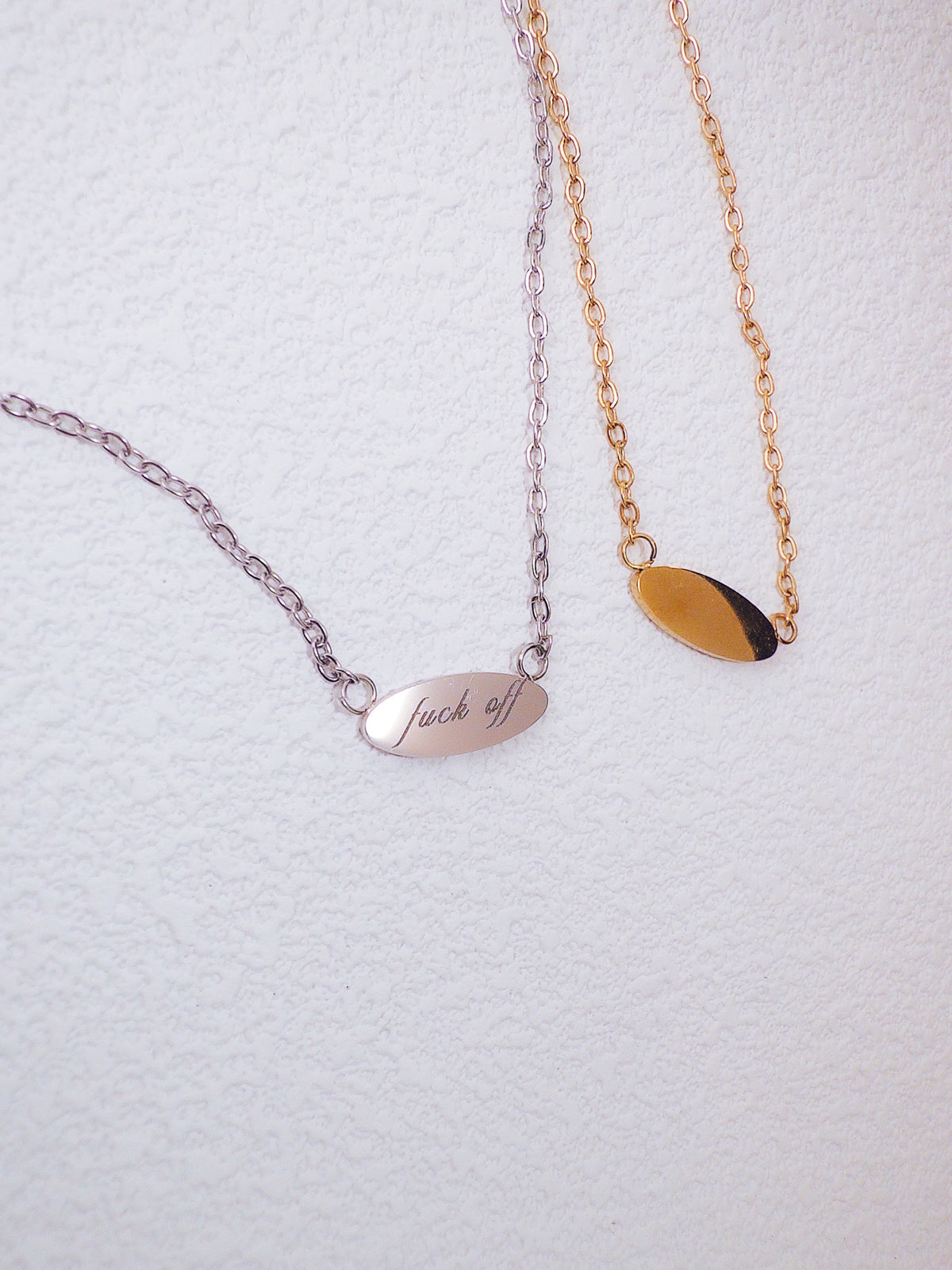 Fuck Off Pendant Necklace