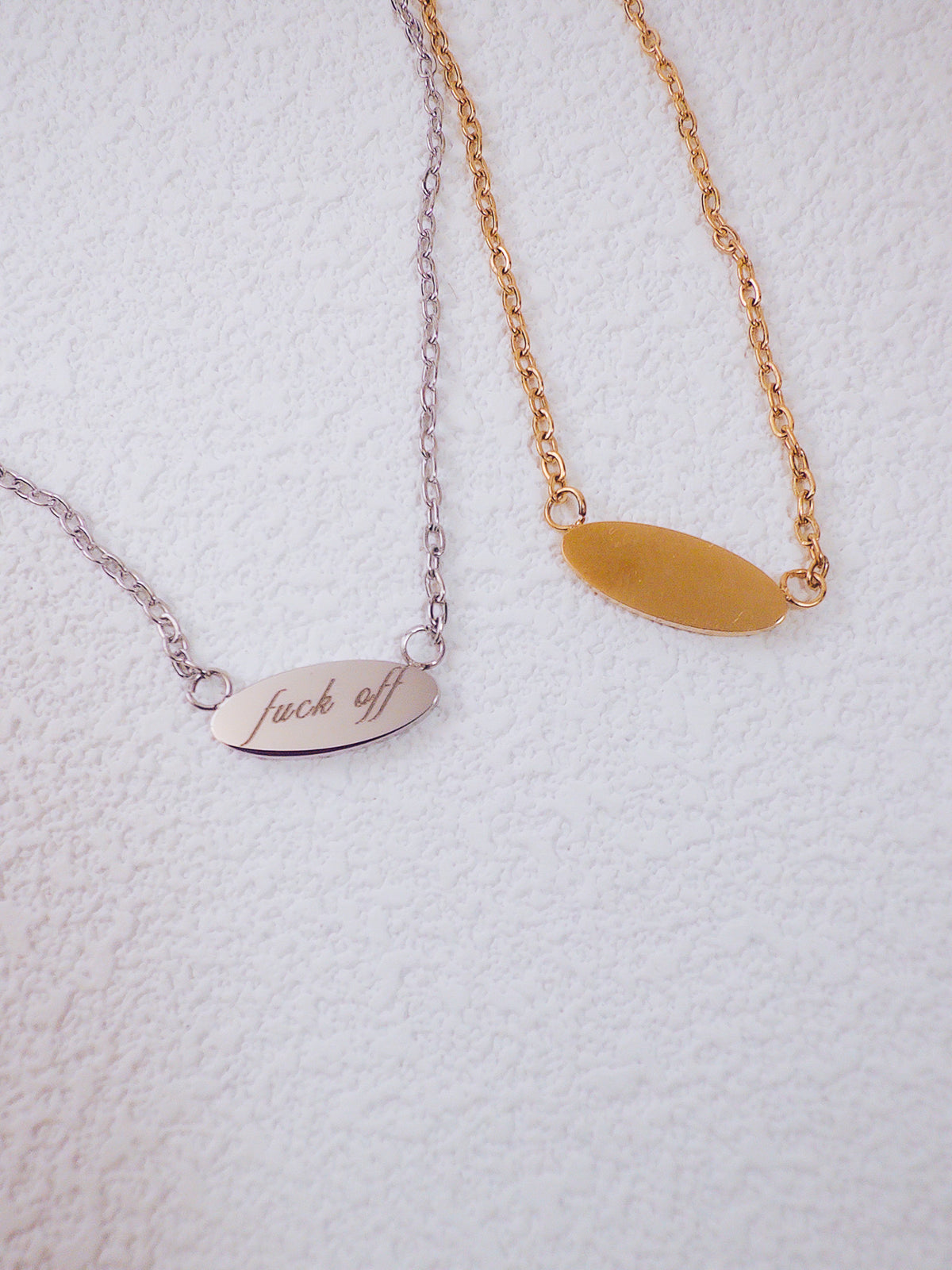 Fuck Off Pendant Necklace
