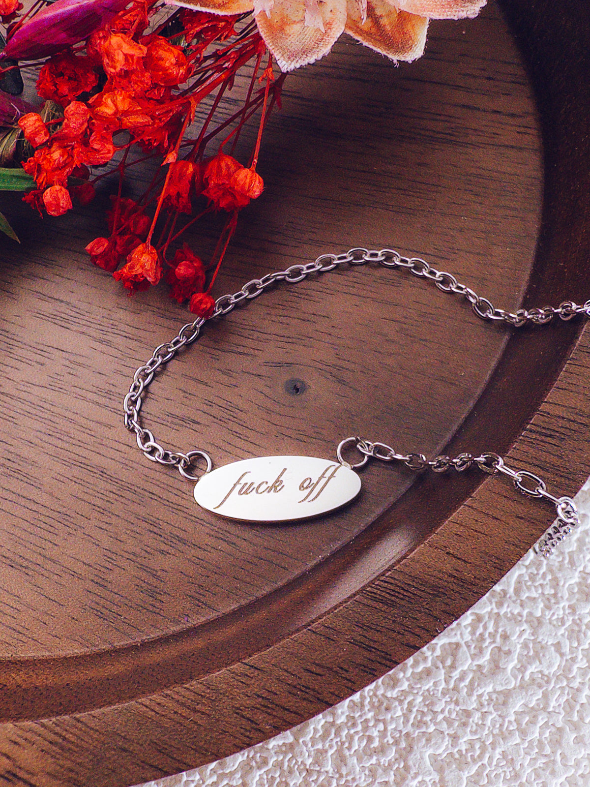 Fuck Off Pendant Necklace