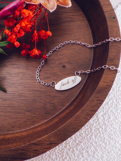 Fuck Off Pendant Necklace
