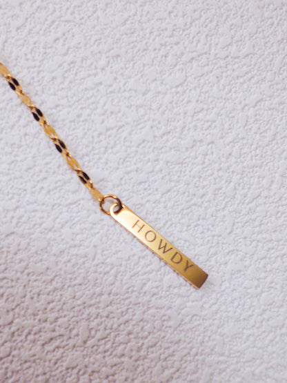 Howdy Y-Drop Necklace