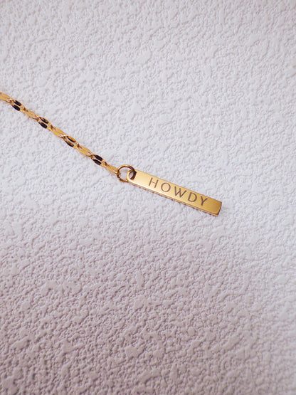 Howdy Y-Drop Necklace
