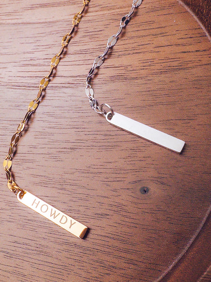 Howdy Y-Drop Necklace