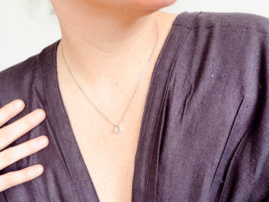IDGAF Triangle Necklace