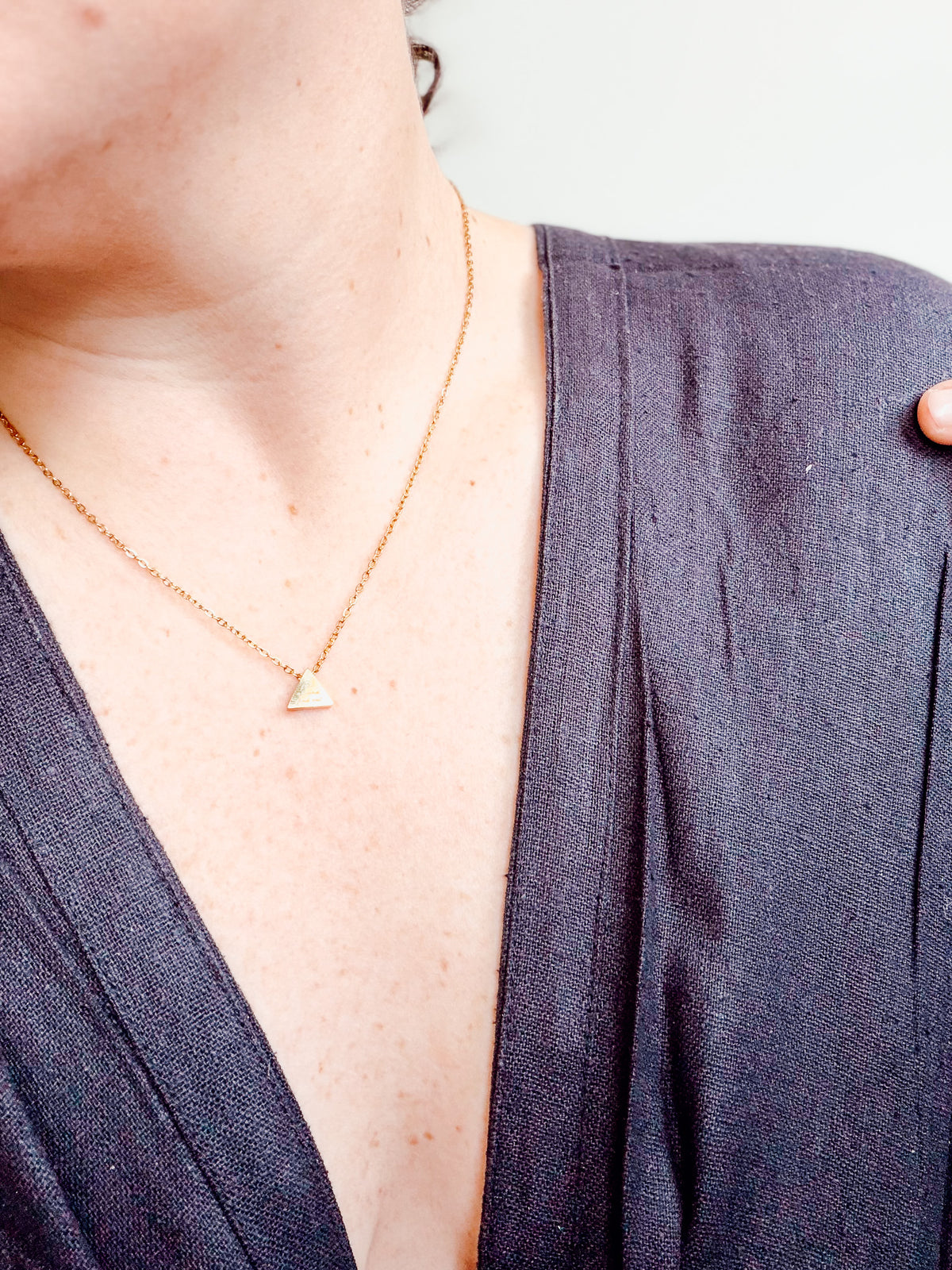 IDGAF Triangle Necklace