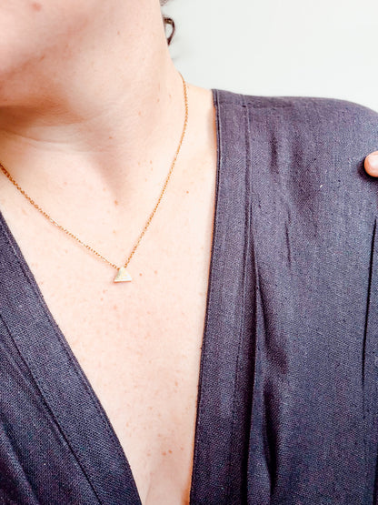 IDGAF Triangle Necklace