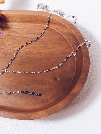 Fuck Off Y-Drop Necklace