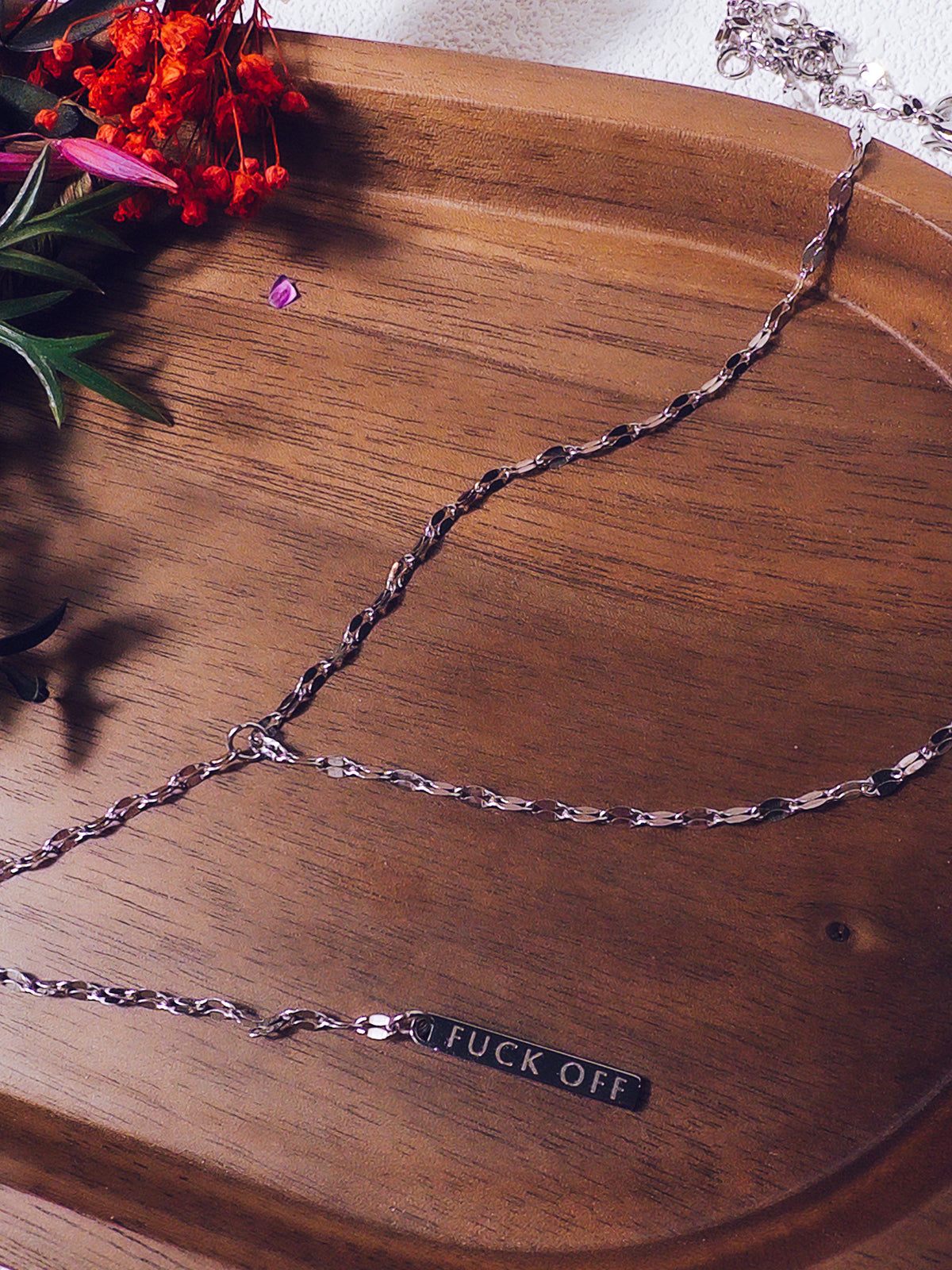 Fuck Off Y-Drop Necklace