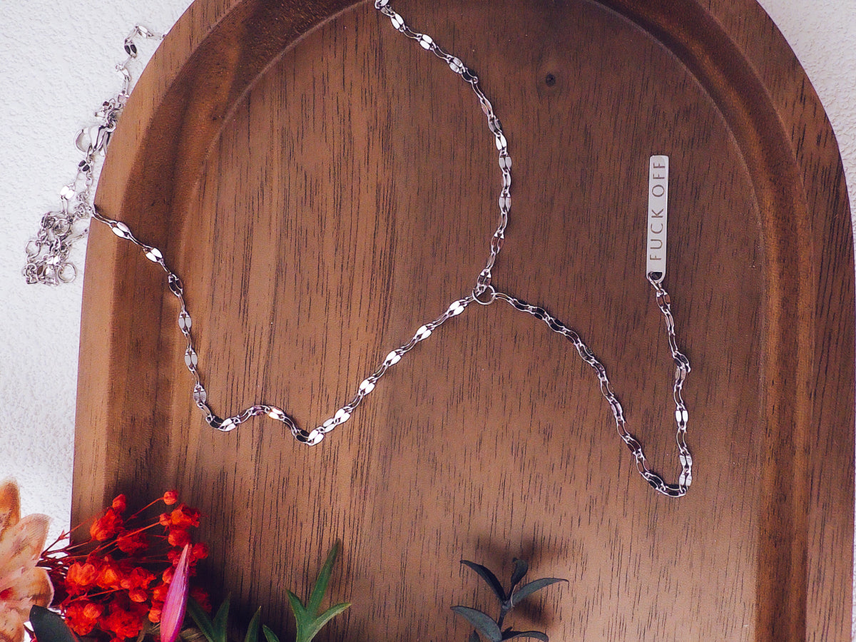 Fuck Off Y-Drop Necklace