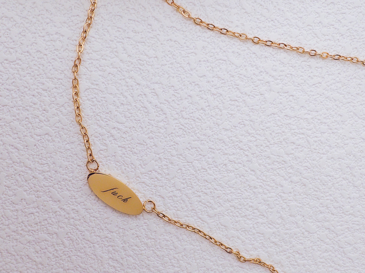 Fuck Pendant Necklace