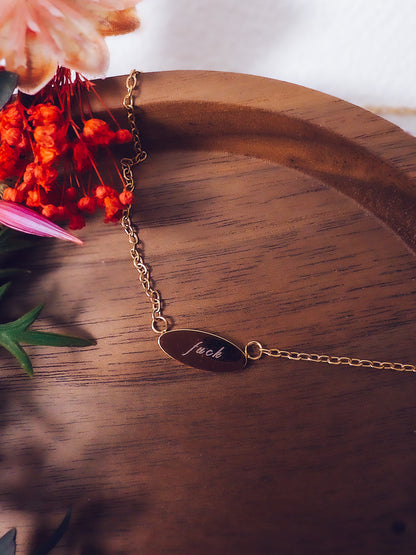 Fuck Pendant Necklace