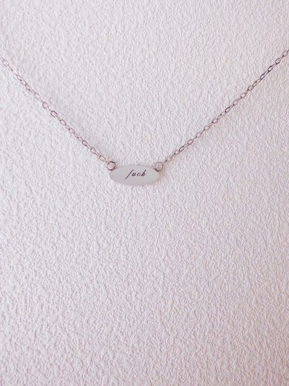 Fuck Pendant Necklace