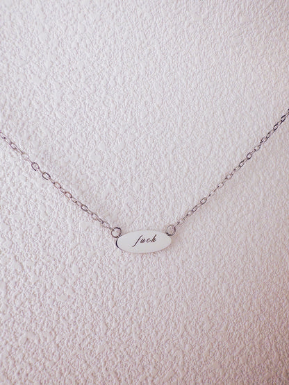 Fuck Pendant Necklace