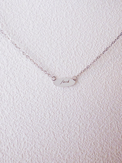 Fuck Pendant Necklace