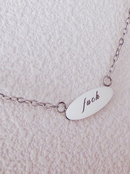 Fuck Pendant Necklace