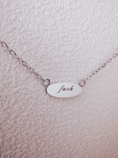 Fuck Pendant Necklace
