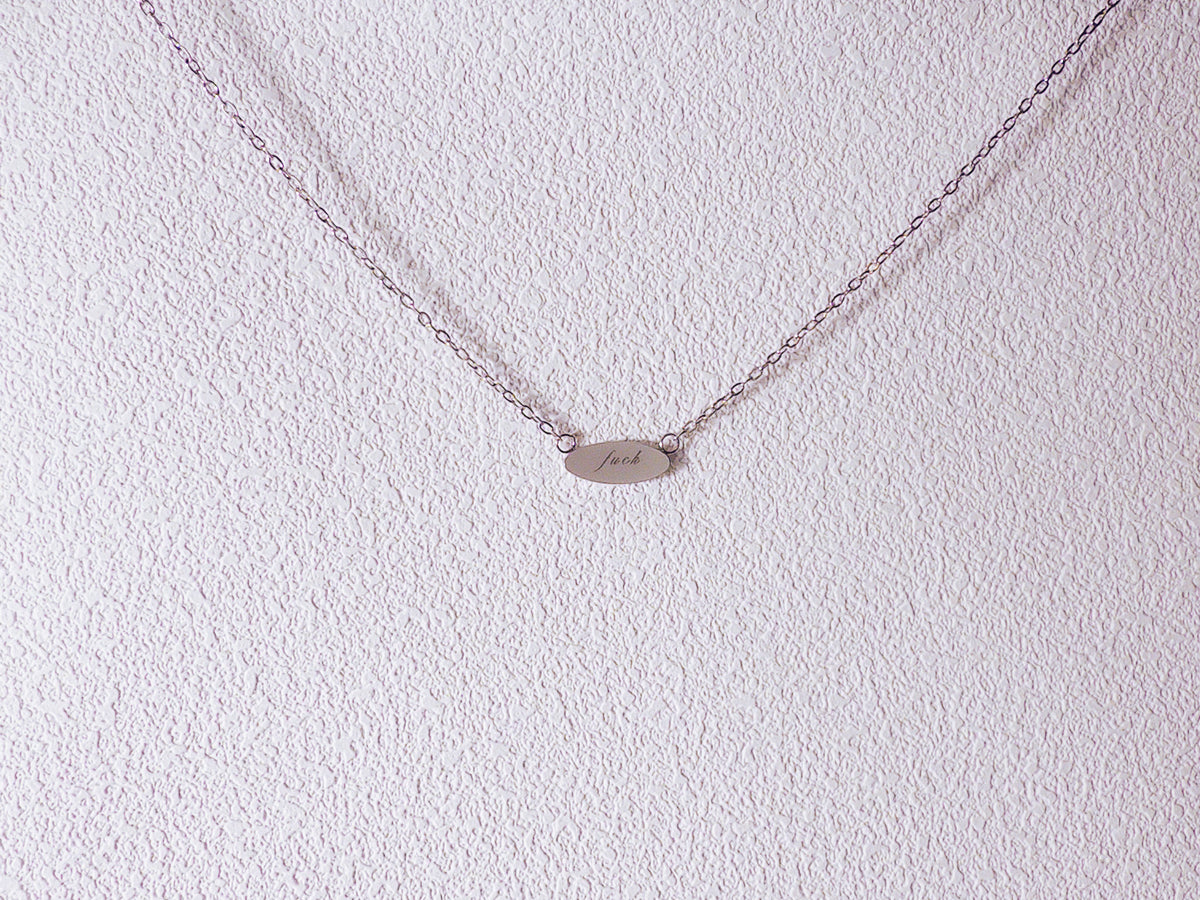 Fuck Pendant Necklace