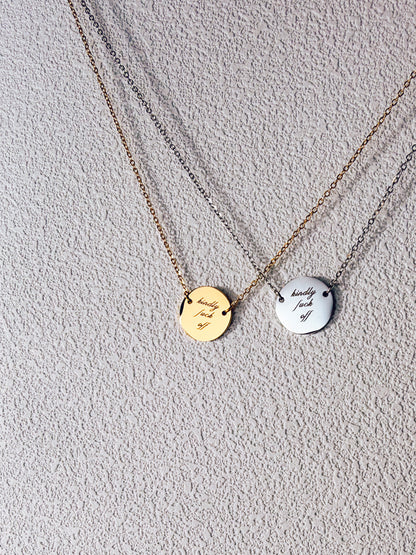 Kindly Fuck Off Necklace
