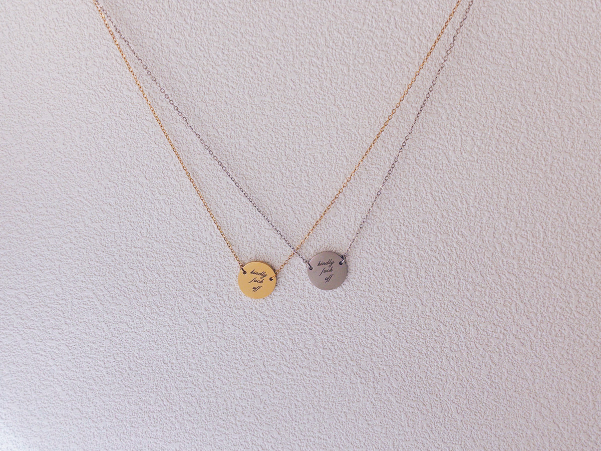 Kindly Fuck Off Necklace