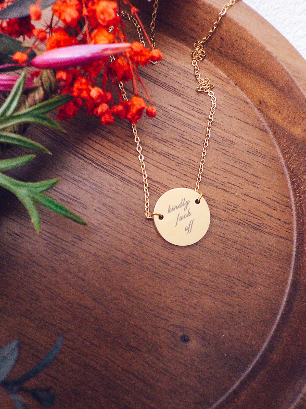 Kindly Fuck Off Necklace