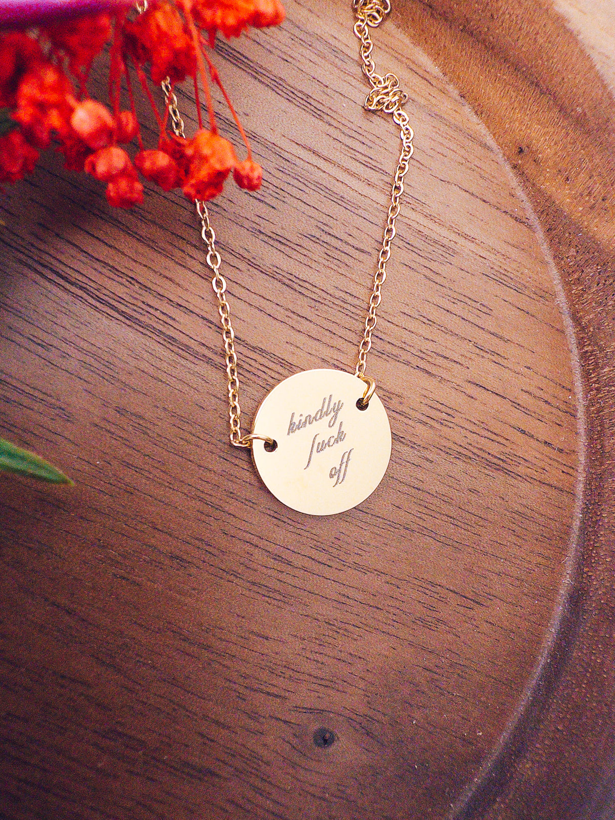 Kindly Fuck Off Necklace