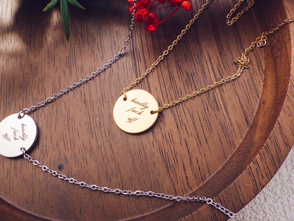 Kindly Fuck Off Necklace