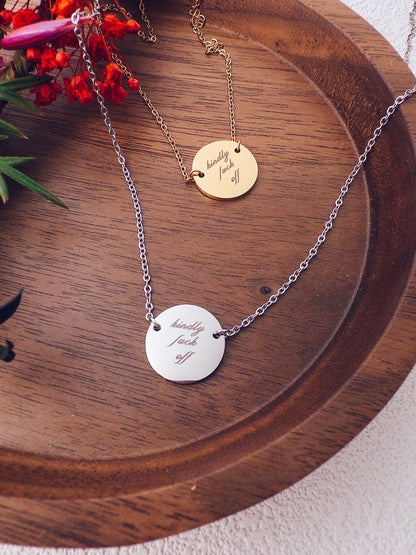 Kindly Fuck Off Necklace