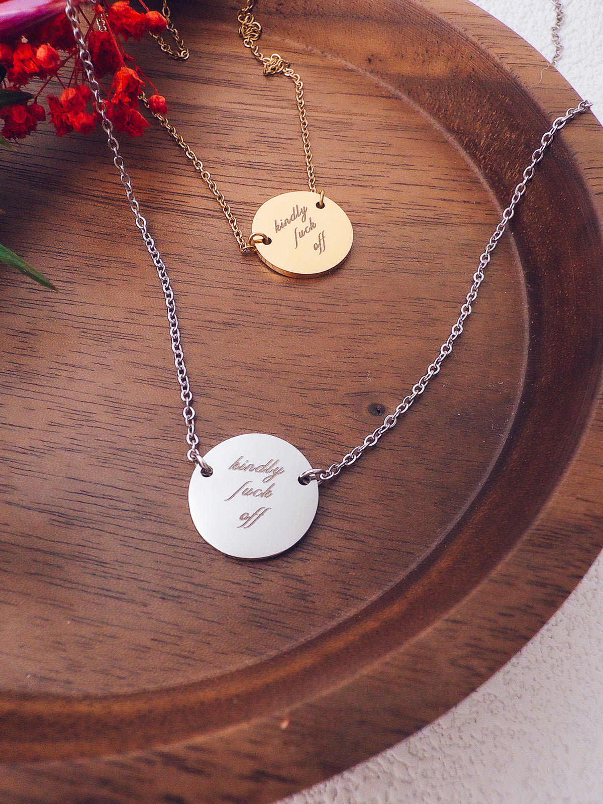 Kindly Fuck Off Necklace