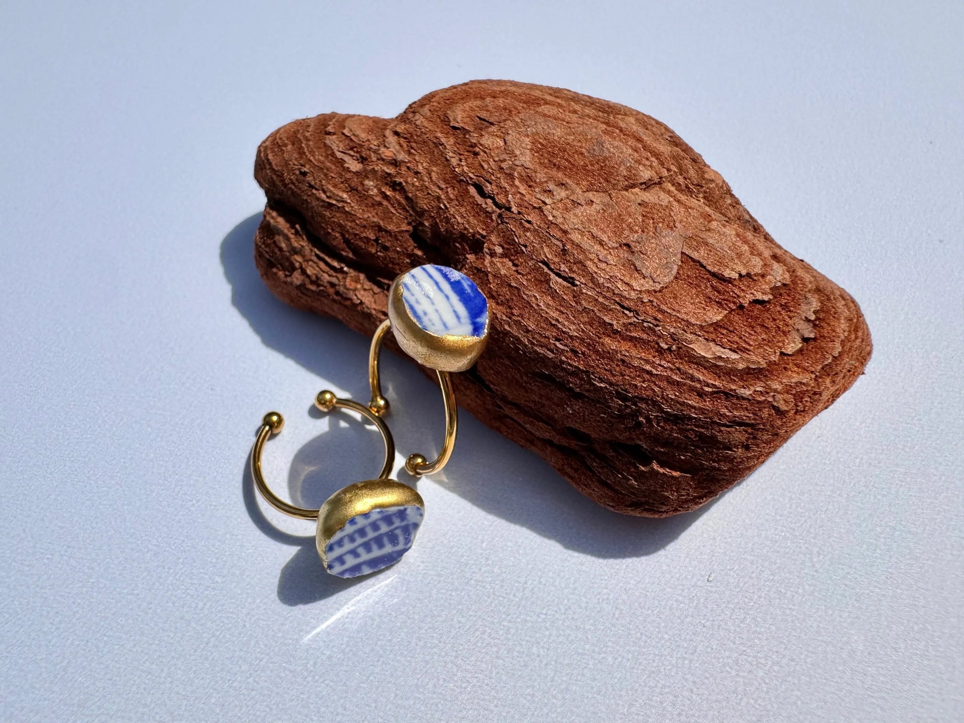 Broken Porcelain Ring- Handmade - Lors Collective