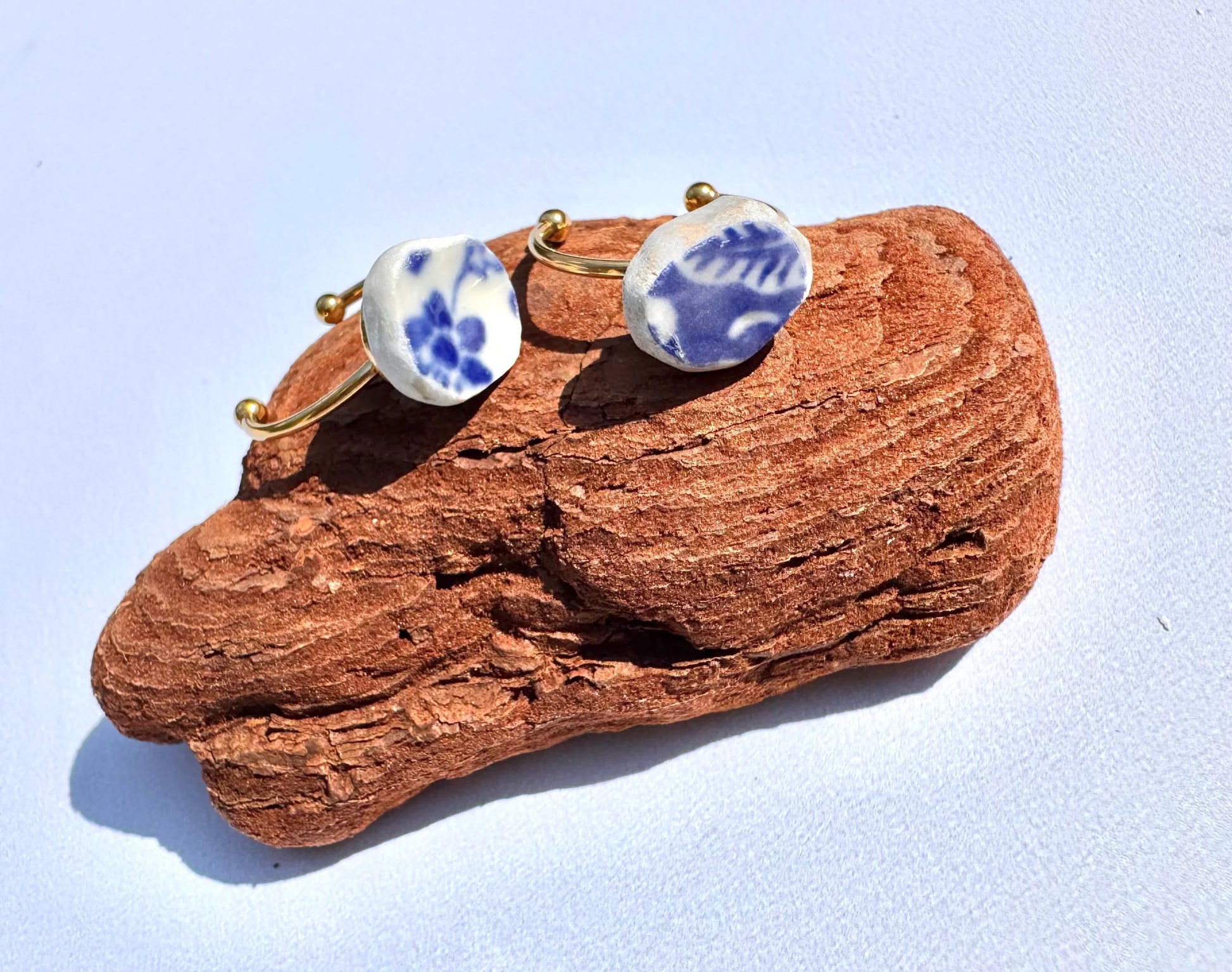 Broken Porcelain Ring- Handmade - Lors Collective