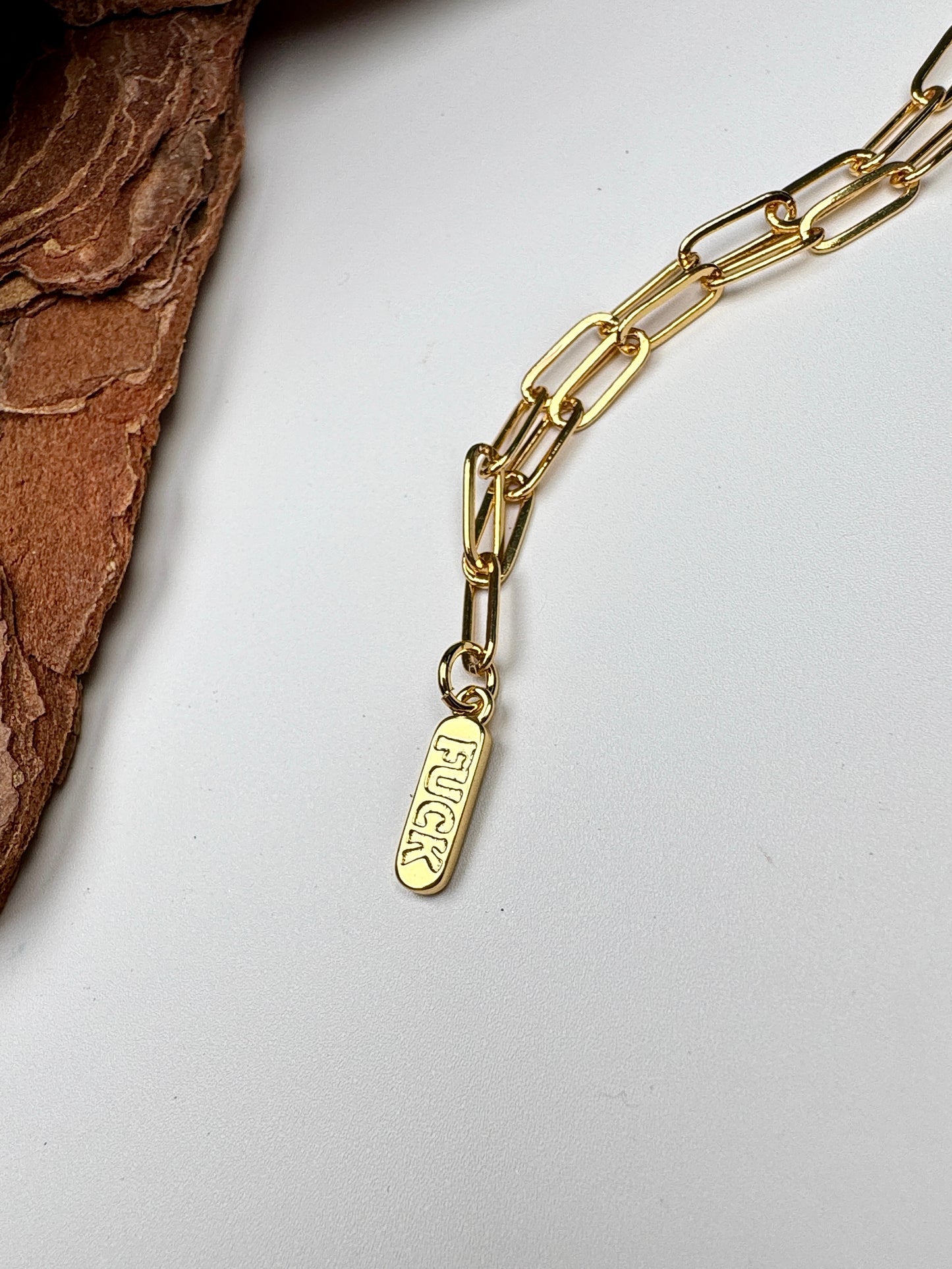 Gold F*ck Pendant Necklace - Lors Collective