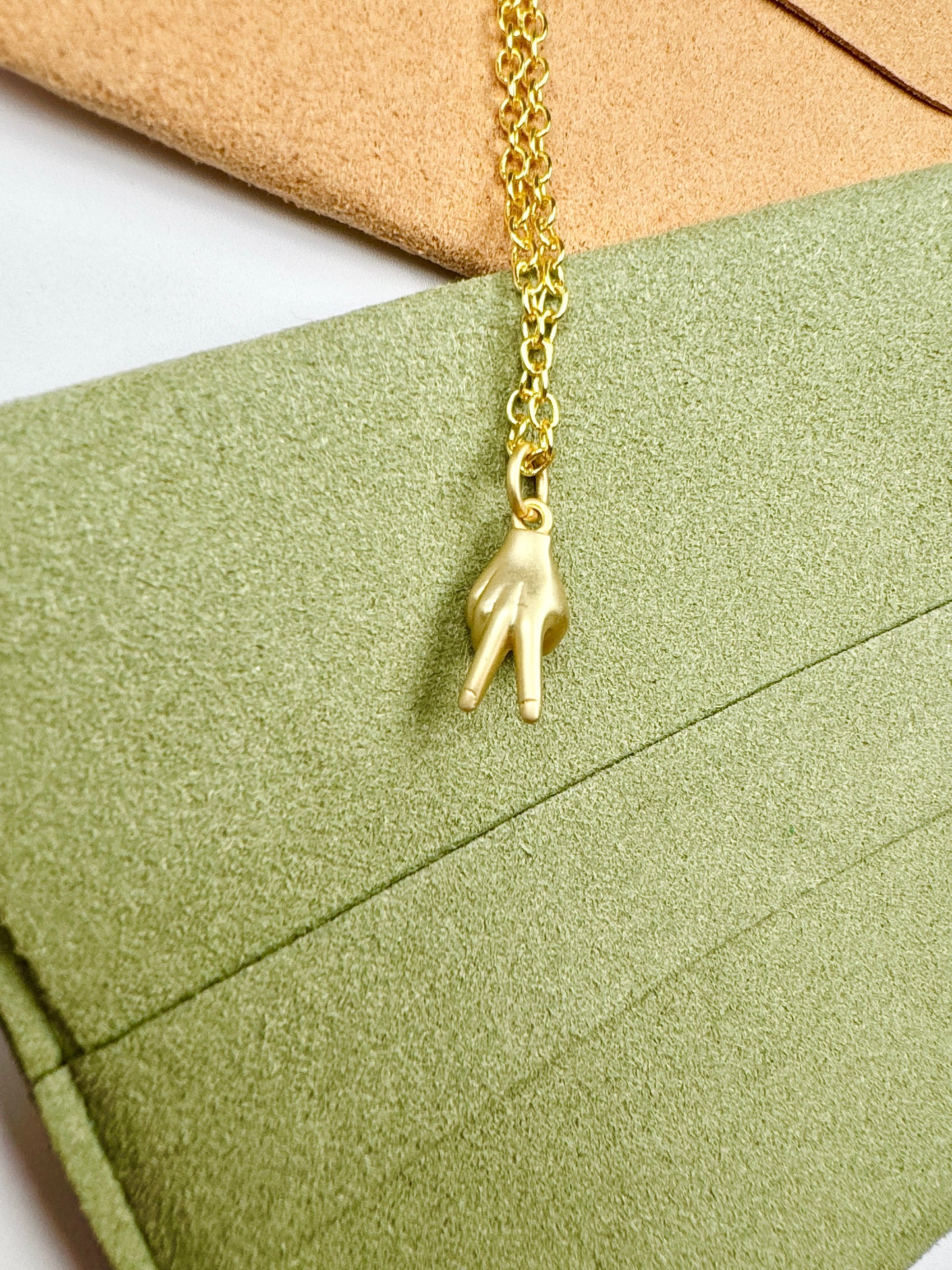 Peace Out Gold Pendant Necklace - Lors Collective