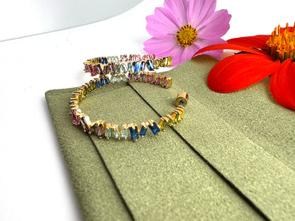 Rainbow Hoop Earrings - Lors Collective