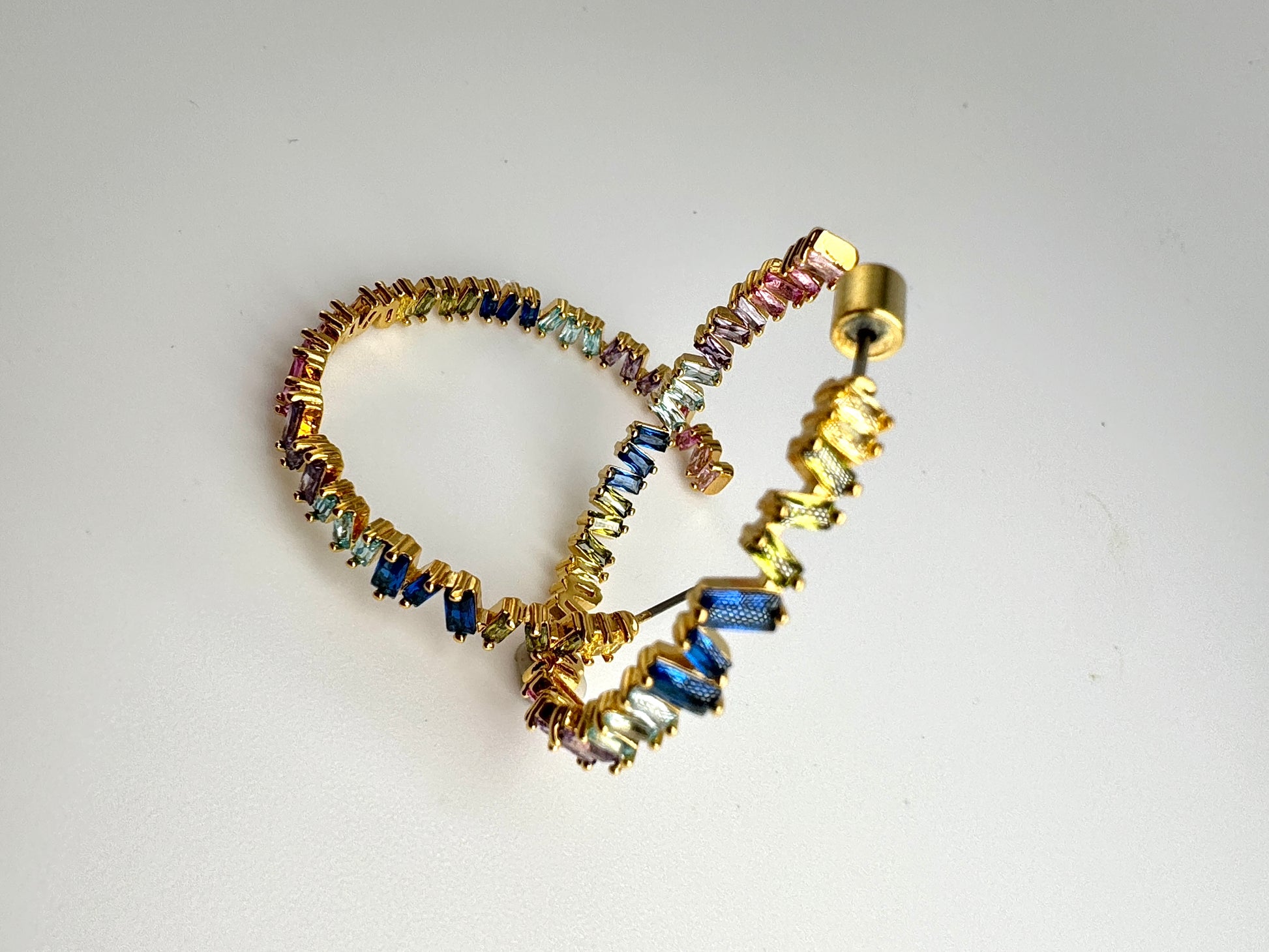 Rainbow Hoop Earrings - Lors Collective